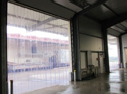 PVC-Streifenvorhang 300 x 3 mm - Torbreite von bis zu 475 cm Torhöhe 200 cm klar-transparent