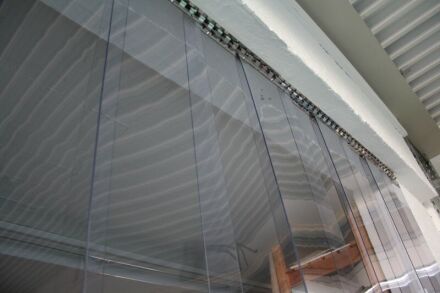 PVC-Streifenvorhang 300 x 3 mm - Torbreite von bis zu 475 cm Torhöhe 250 cm transparent